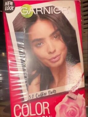 🔥Garnier Color Sensation Hair Cream in the shade 3.0 Coffee Date (Darkest Brown)